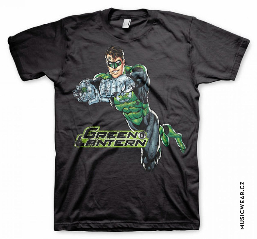 Green Lantern tričko, Distressed, pánská, velikost XXL