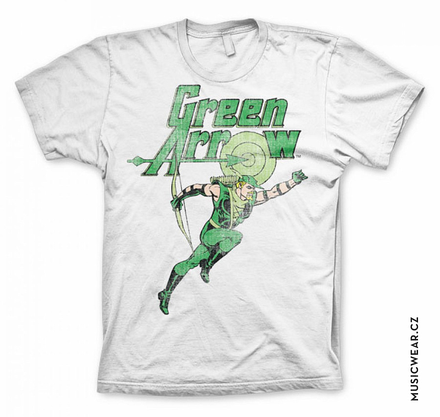 Green Lantern tričko, Green Arrow Distressed, pánská, velikost S