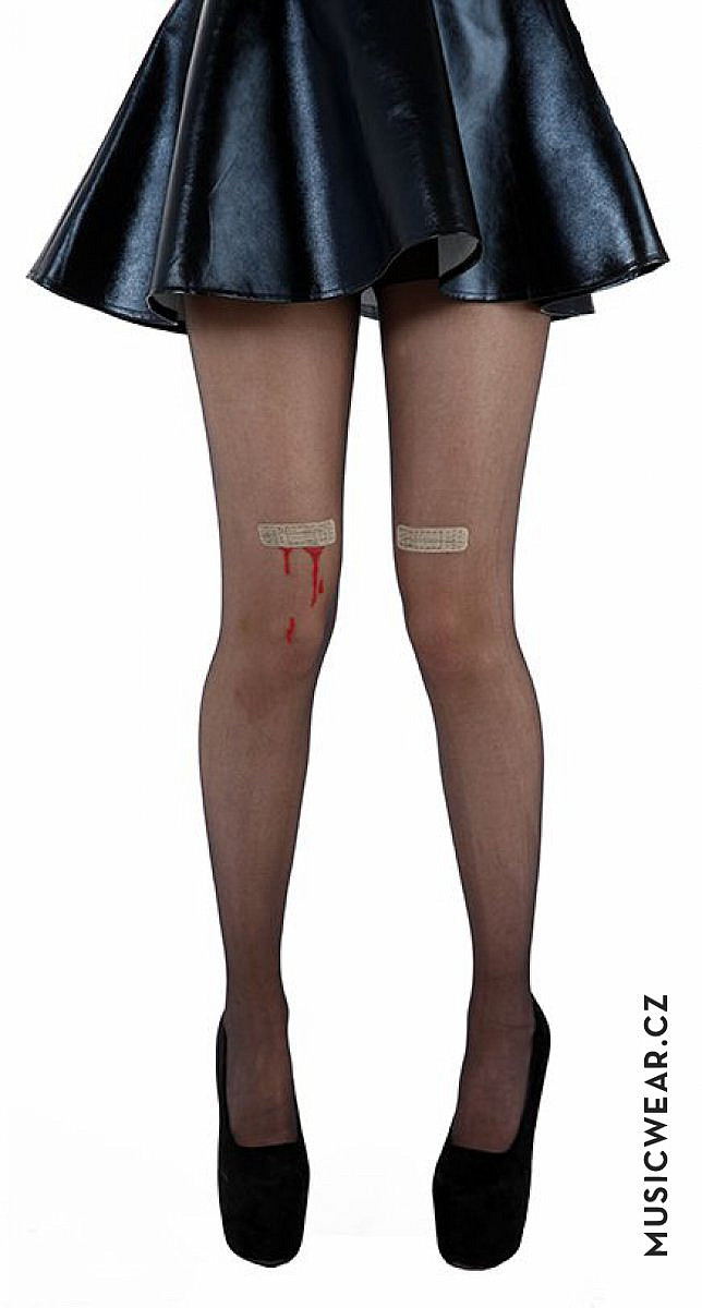 Pamela Mann punčocháče, Blood Plaster Knee Tights Black, dámské