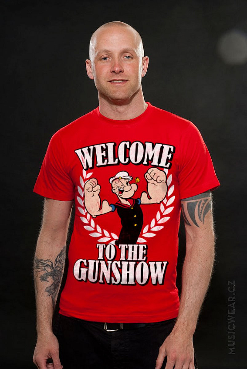 Pepek námořník tričko, Welcome To The Gunshow, pánské, velikost M