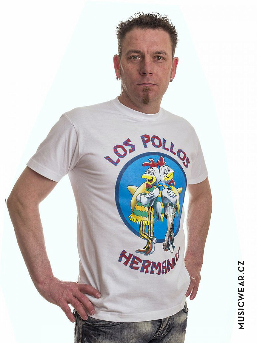 Breaking Bad tričko, Los Pollos Hermanos White, pánské, velikost XL