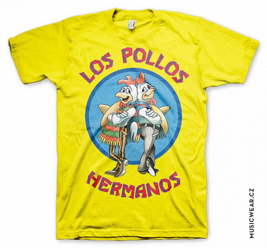 Breaking Bad tričko, Los Pollos Hermanos Yellow, pánské, velikost XL