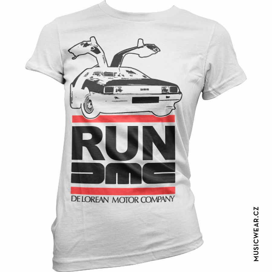 Run DMC tričko, Run De Lorean Girly, dámské, velikost XL