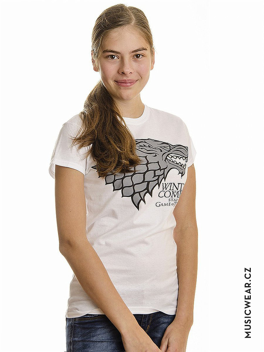 Hra o trůny tričko, Logo Stark Women's, dámské, velikost XL