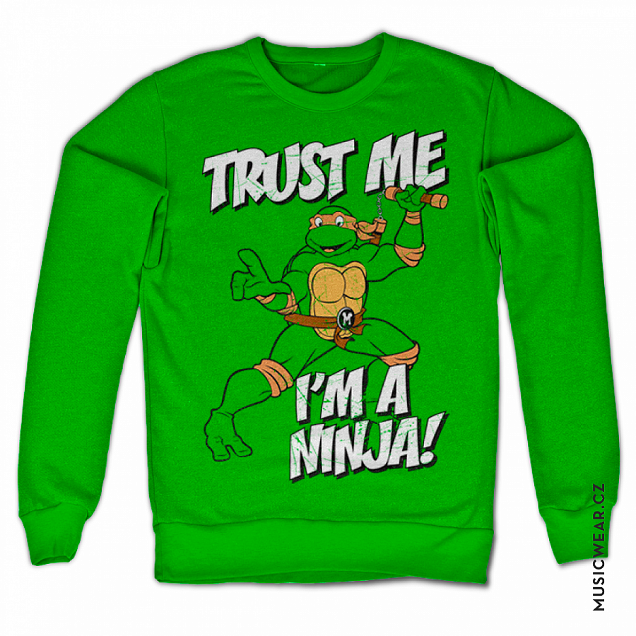 Želvy Ninja mikina, Trust Me I´m A Ninja, pánská, velikost XXL