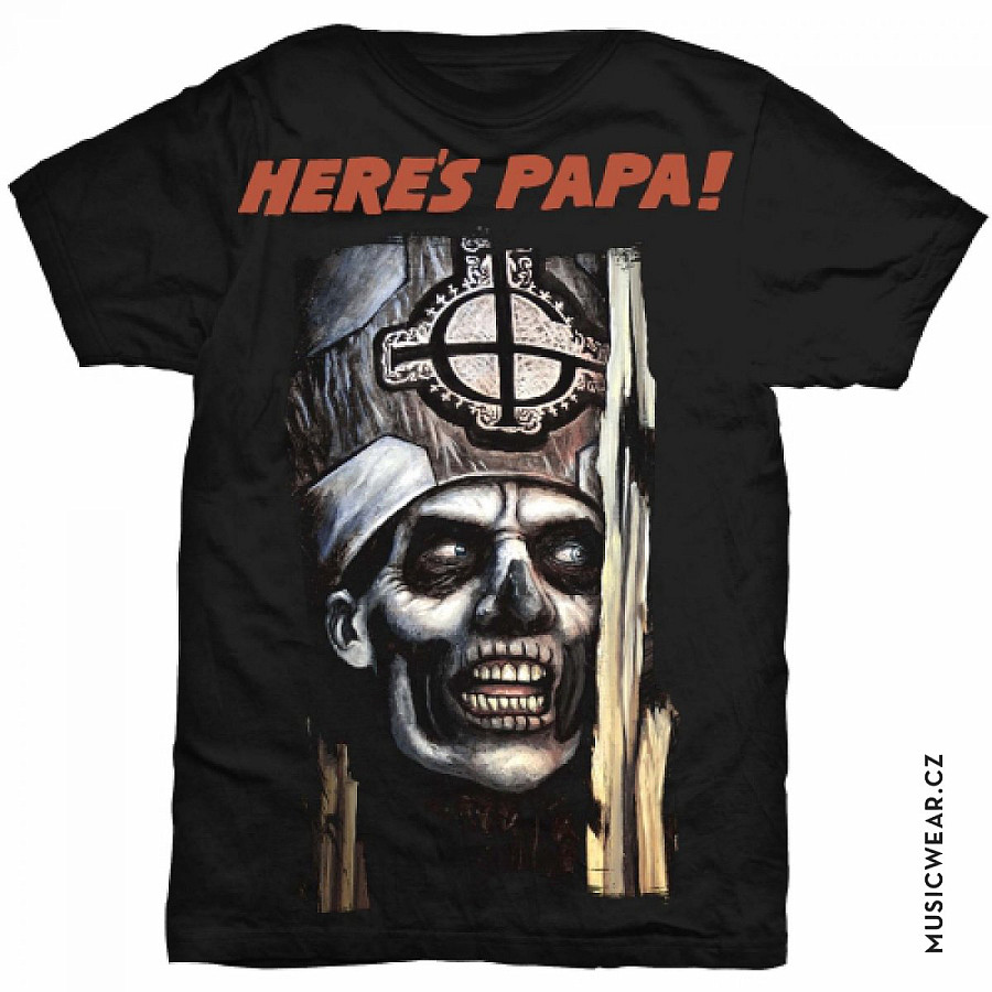 Ghost tričko, Here&#039;s Papa, pánské, velikost XL