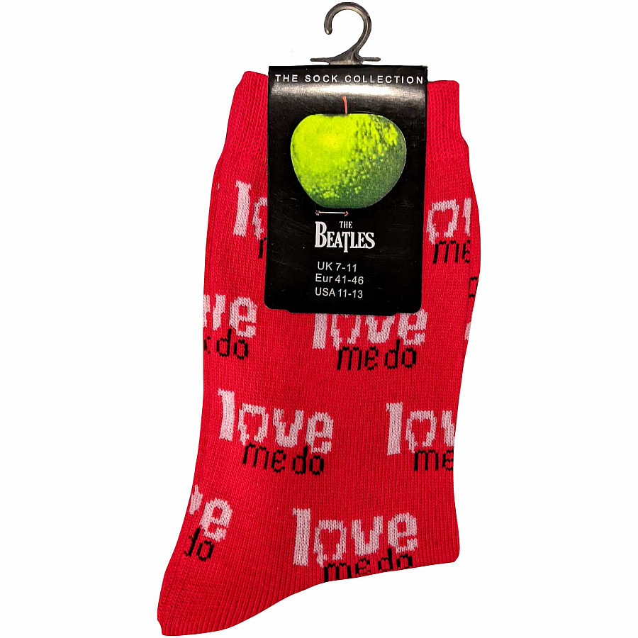 The Beatles ponožky, Love Me Do Red, unisex - velikost 7 - 11 (41 - 45)