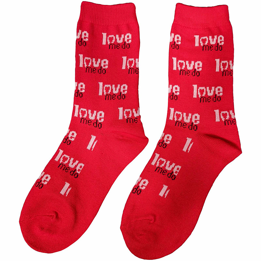 The Beatles ponožky, Love Me Do Red, unisex - velikost 7 - 11 (41 - 45)