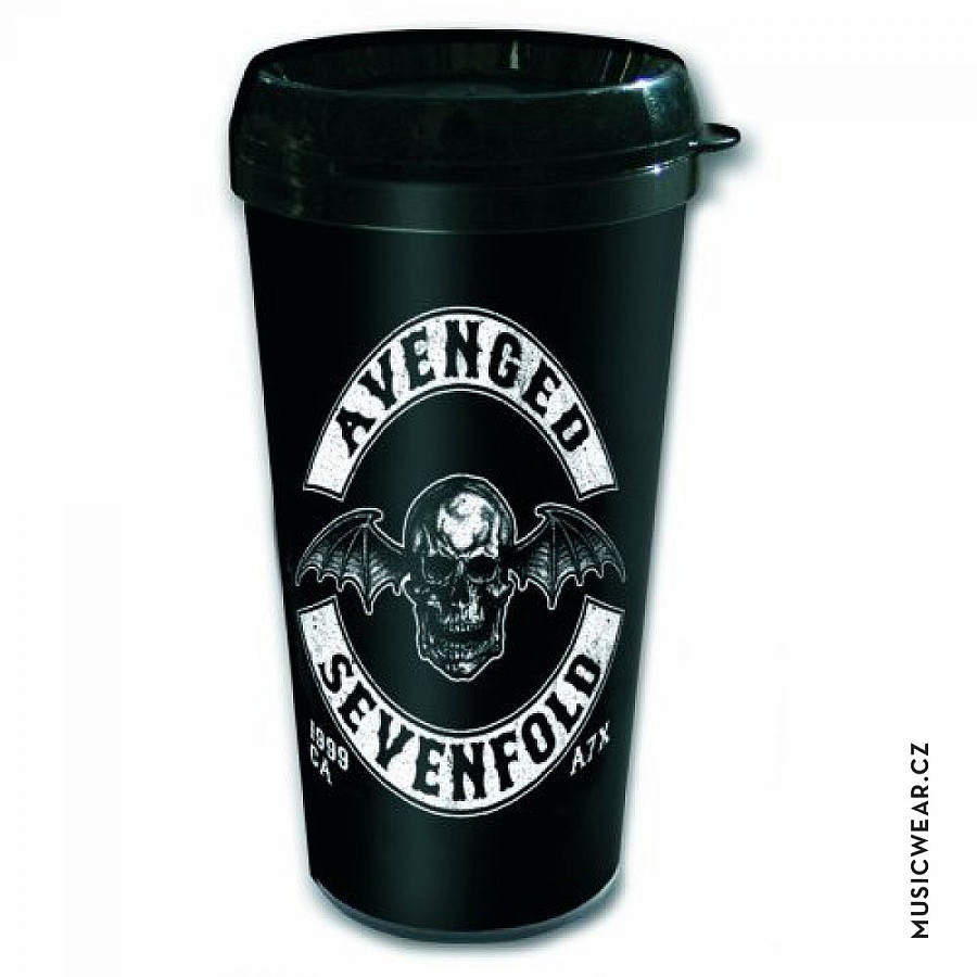 Avenged Sevenfold cestovní hrnek 330ml, Death Bat Crest