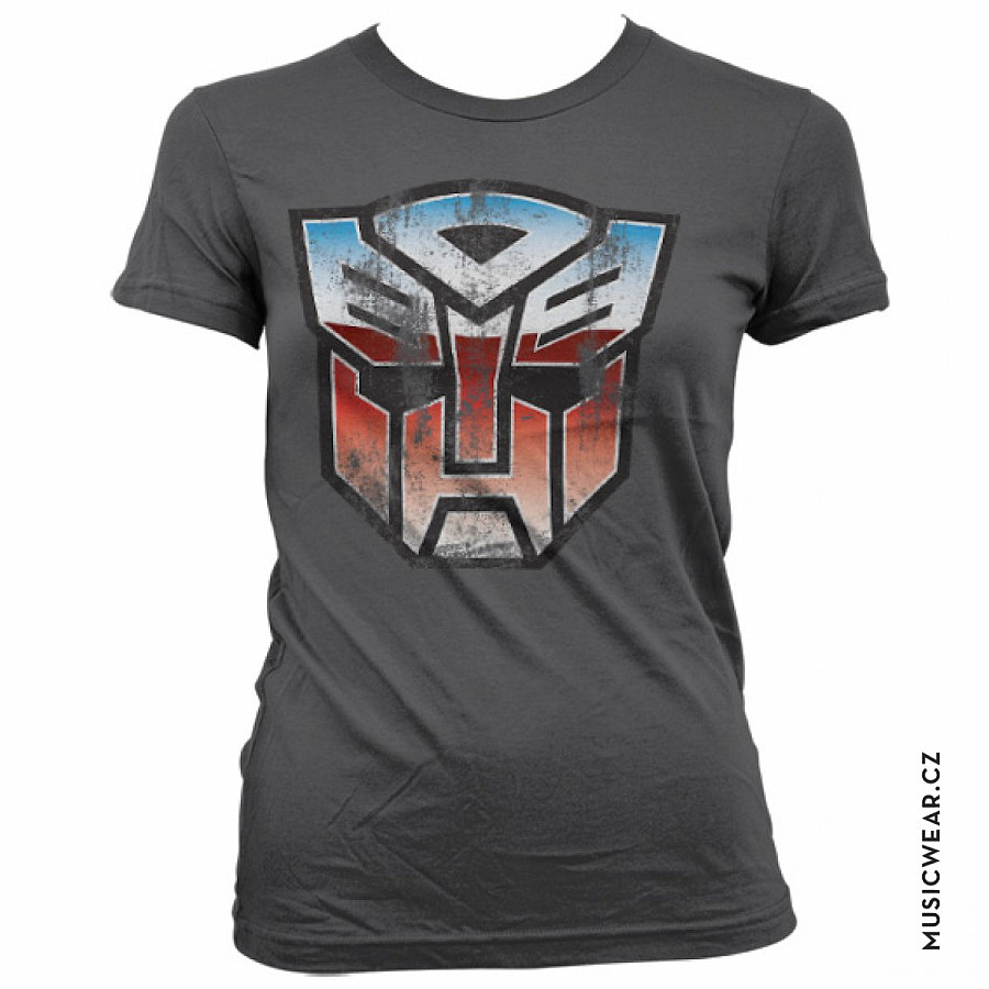 Transformers tričko, Distressed Autobot Shield Girly, dámské, velikost L