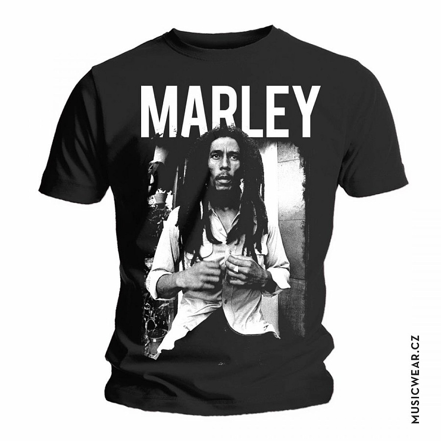 Bob Marley tričko, Black &amp; White, pánské, velikost L