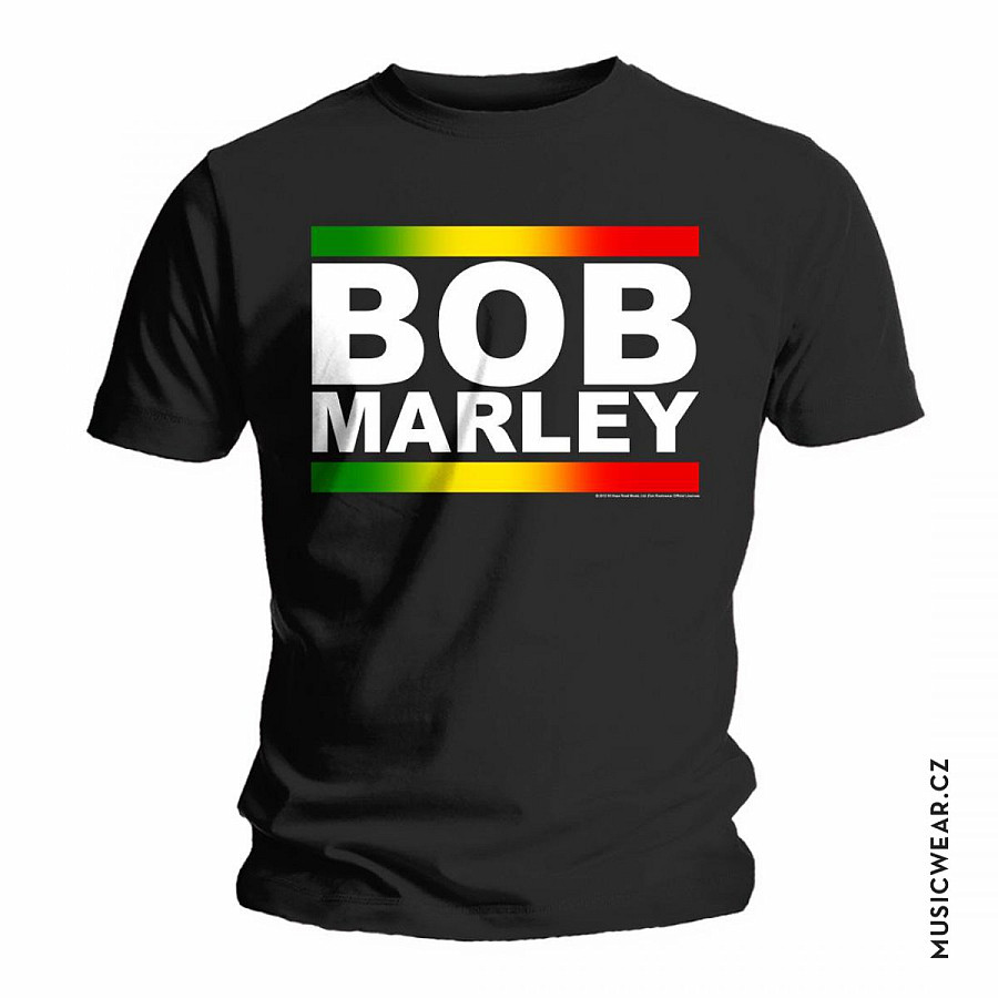 Bob Marley tričko, Rasta Band Block, pánské, velikost L