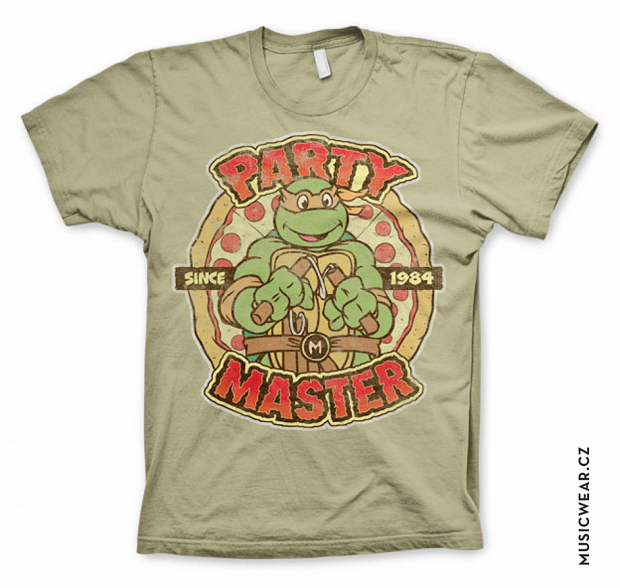 Želvy Ninja tričko, Party Master Since 1984, pánské, velikost S