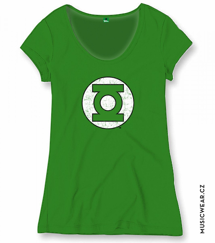 Green Lantern tričko, Green Logo, dámské, velikost S