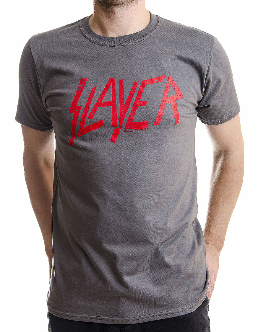 Slayer tričko, Distressed Logo, pánské, velikost S