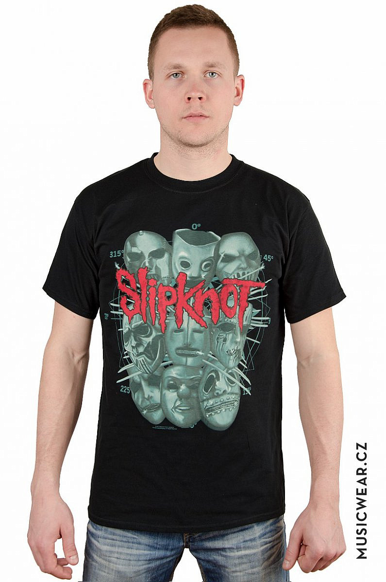 Slipknot tričko, Masks 2, pánské, velikost S