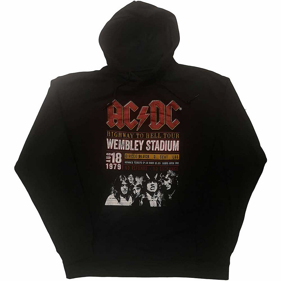 AC/DC mikina, Wembley &#039;79 Eco Friendly Black, pánská, velikost L