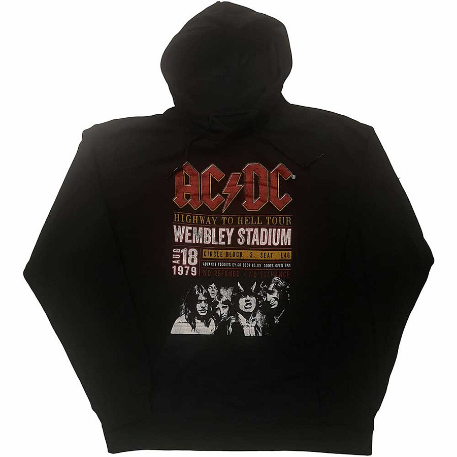 AC/DC mikina, Wembley &#039;79 Eco Friendly Black, pánská, velikost XL