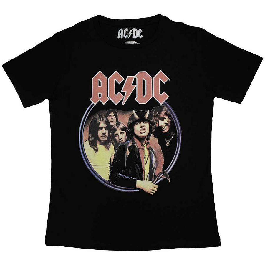 AC/DC tričko, Highway To Hell Circle Black, dámské, velikost L