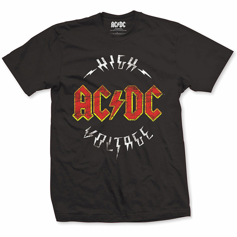 AC/DC tričko, High Voltage Black, pánské, velikost XXL