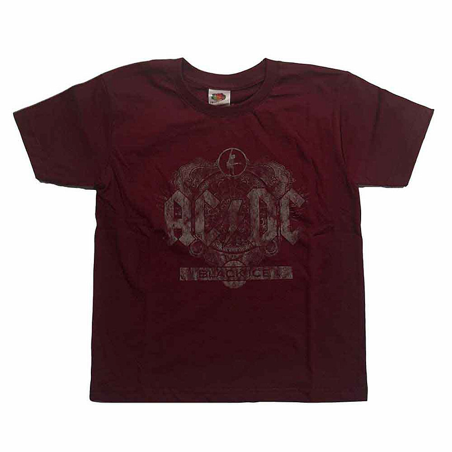 AC/DC tričko, Black Ice Maroon Red, dětské, velikost XS velikost XS věk (3-4 roky)