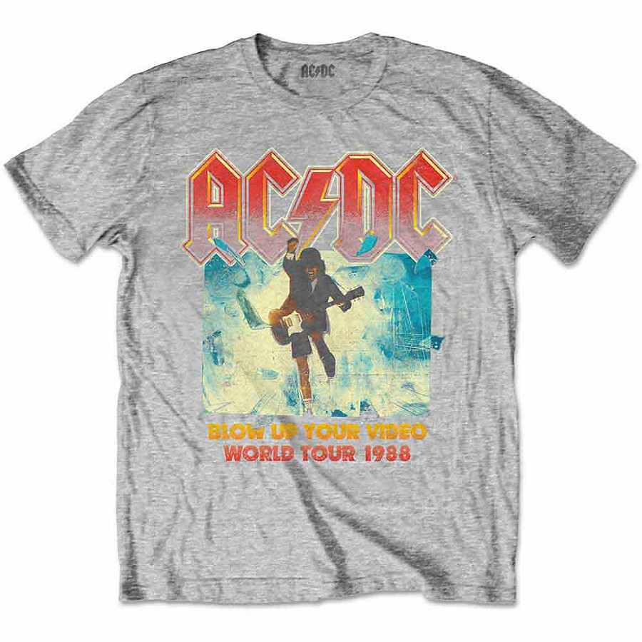 AC/DC tričko, Blow Up Your Video Heather Grey, dětské, velikost XXL velikost XXL (13-14 let)