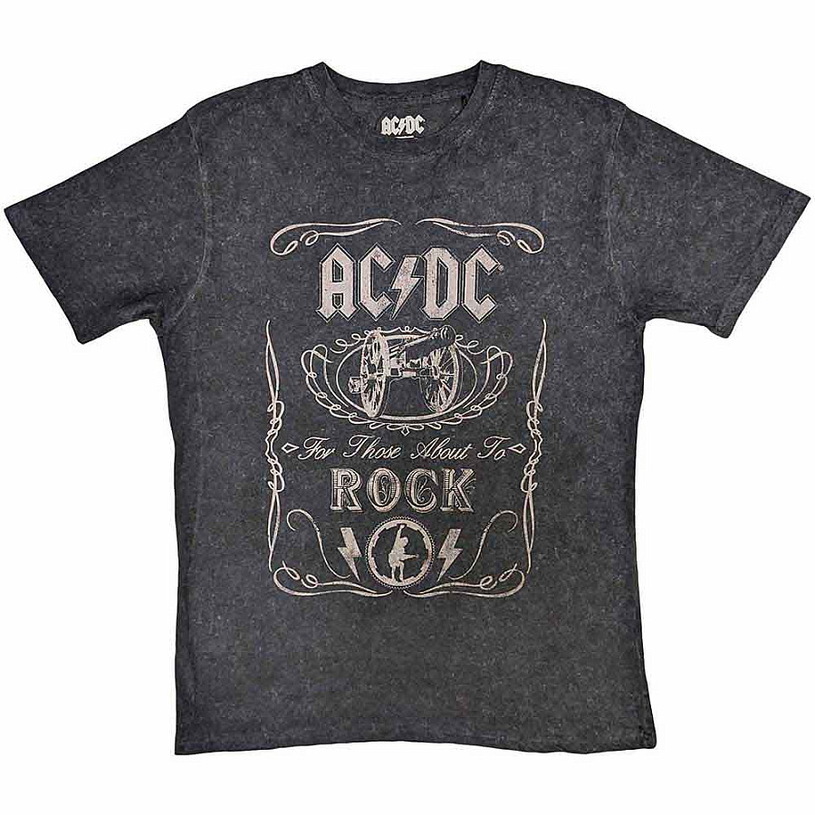 AC/DC tričko, Cannon Swig Dip-Dye Black, pánské, velikost XXL