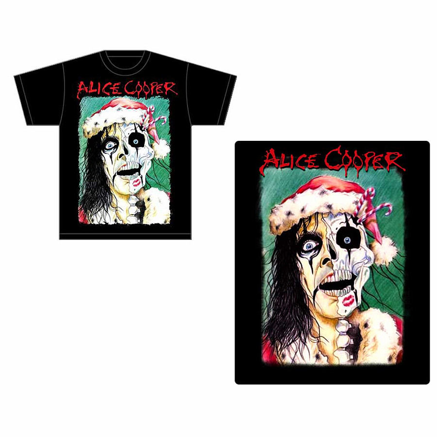 Alice Cooper tričko, Xmas Card BP Black, pánské, velikost XL