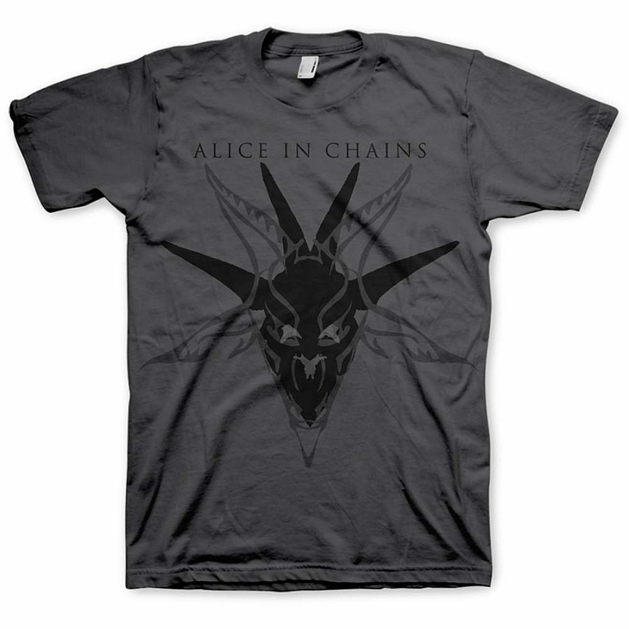Alice in Chains tričko, Black Skull, pánské, velikost L