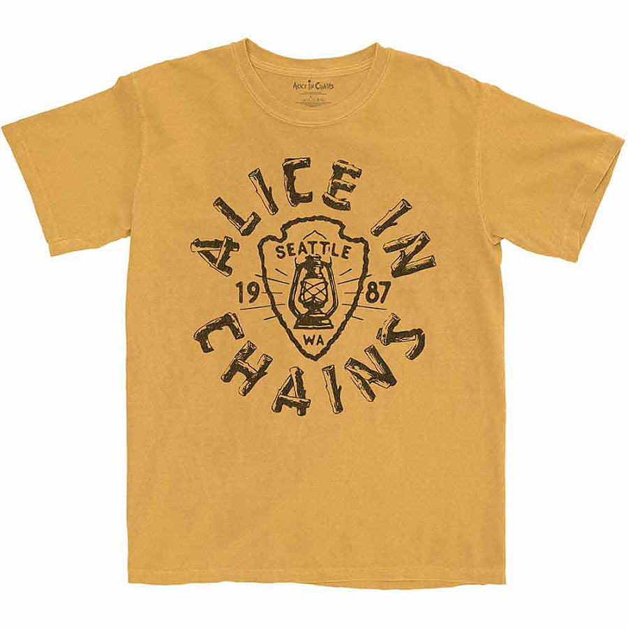 Alice in Chains tričko, Lantern Yellow, pánské, velikost XXL