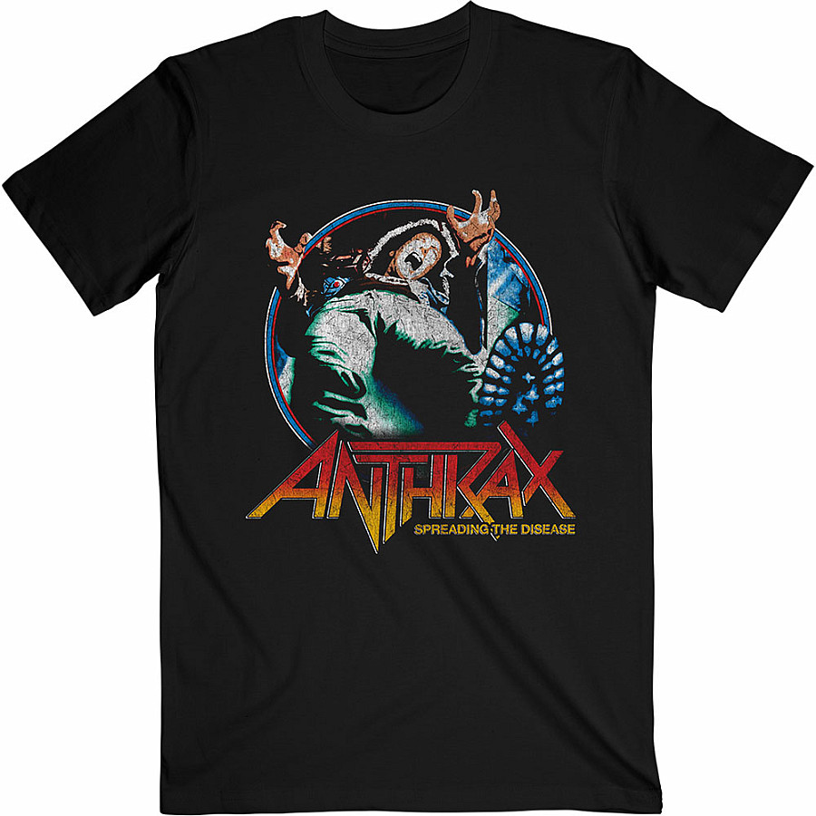 Anthrax tričko, Spreading Vignette Black, pánské, velikost M