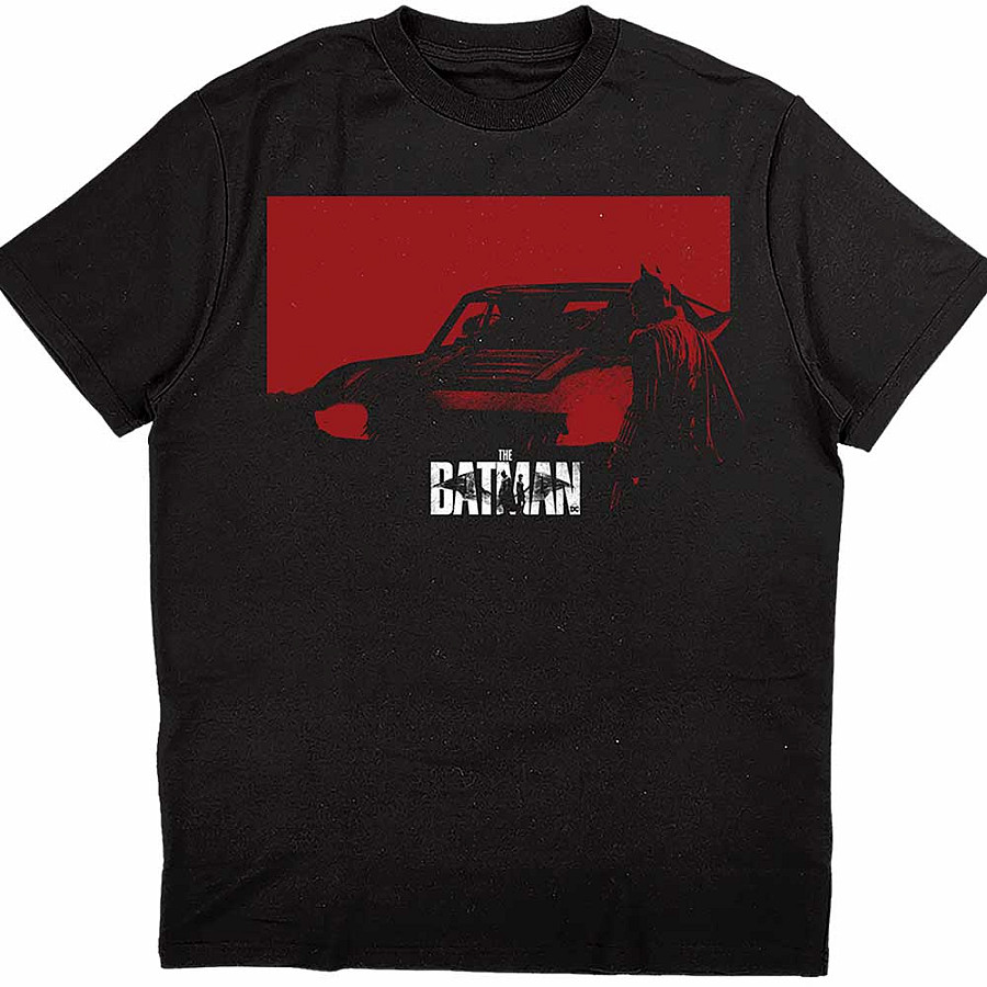 Batman tričko, The Batman Red Car Black, pánské, velikost S