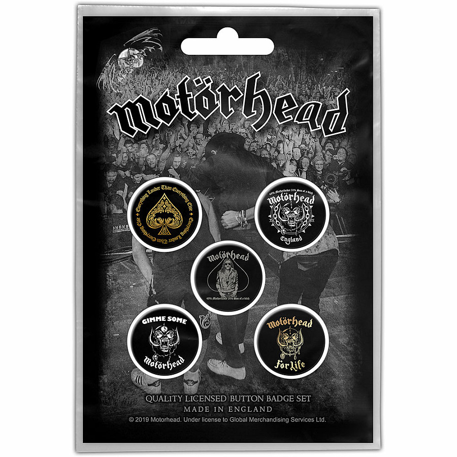 Motorhead set 5-ti placek 25 mm, Clean Your Clock