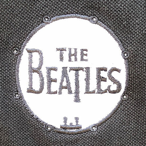 The Beatles tričko, Drum logo Polo Black, pánské, velikost XXL