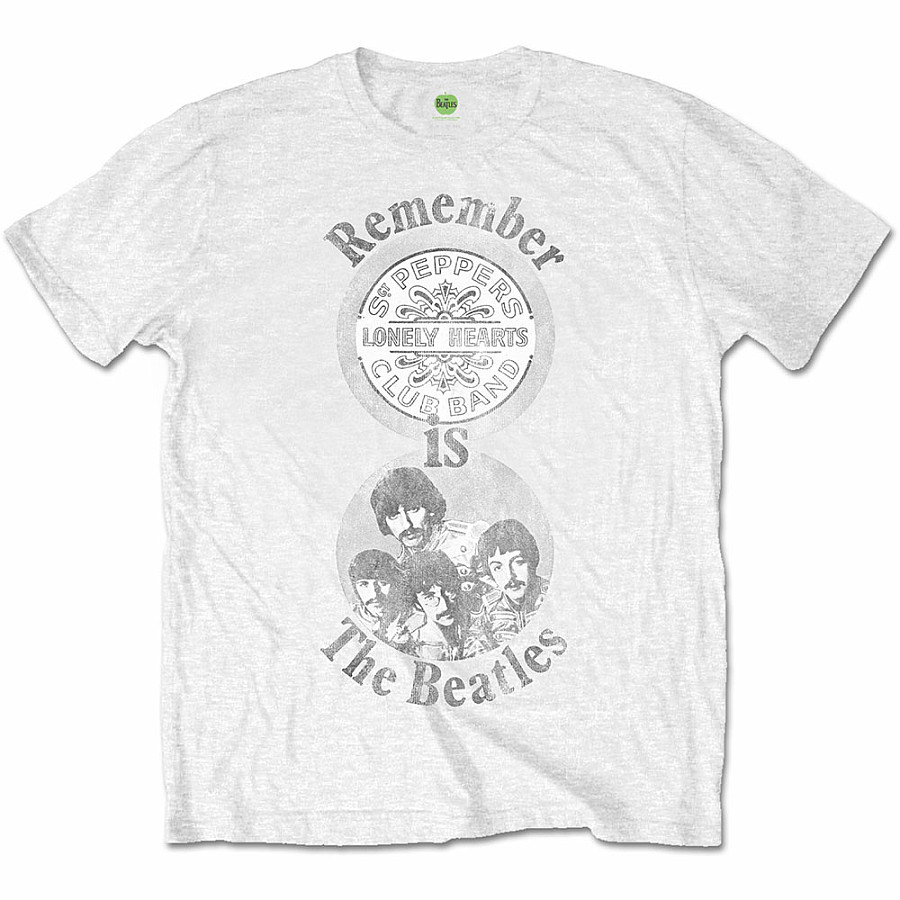 The Beatles tričko, Remember White, pánské, velikost XXL