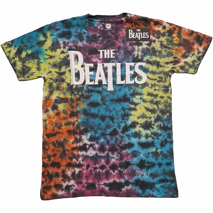 The Beatles tričko, Drop T Logo Dip-Dye, pánské, velikost M
