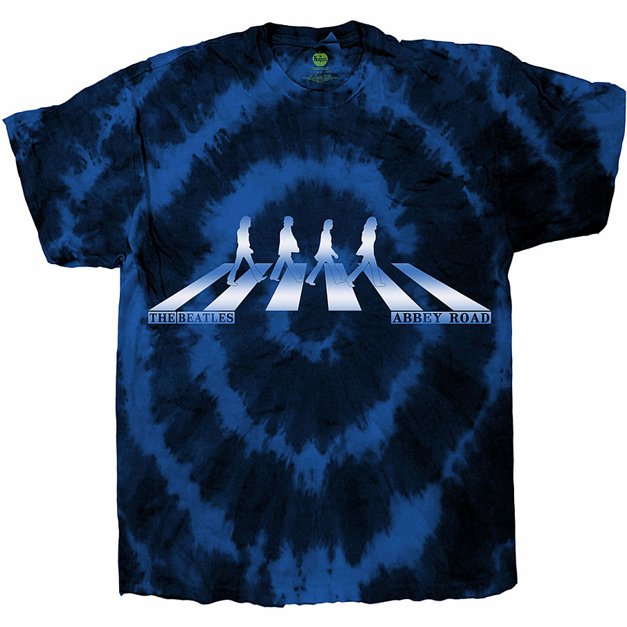 The Beatles tričko, Abbey Road Crossing Gradient Dip-Dye Blue, pánské, velikost XXL