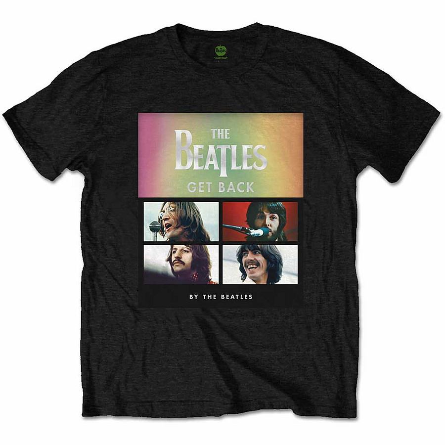 The Beatles tričko, Album Faces Gradient Black, pánské, velikost M