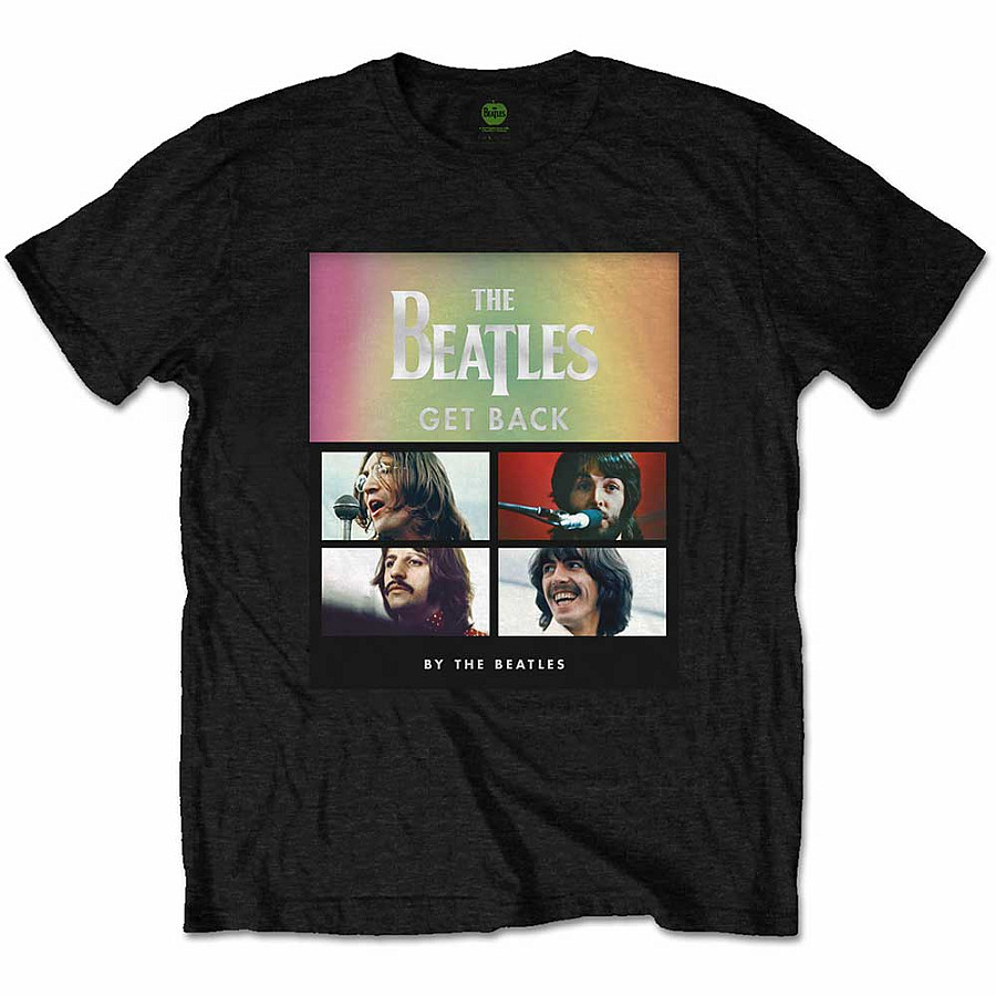 The Beatles tričko, Album Faces Gradient Black, pánské, velikost XL