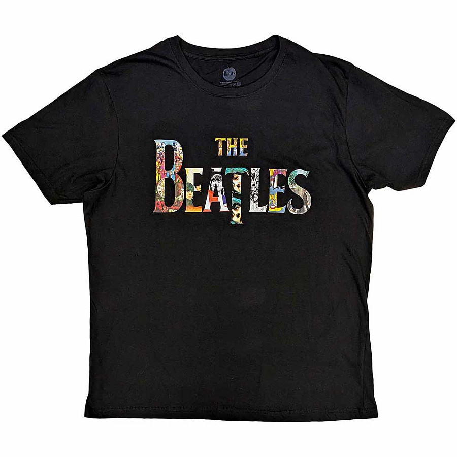 The Beatles tričko, Logo Treatment Black, pánské, velikost S