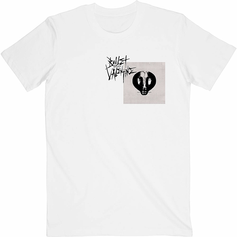 Bullet For My Valentine tričko, Album Cropped &amp; Logo White, pánské, velikost M
