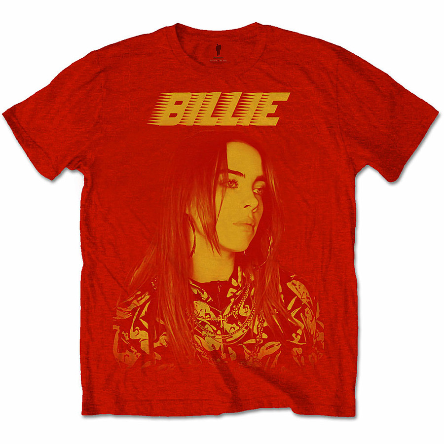 Billie Eilish tričko, Racer Logo Jumbo, pánské, velikost M