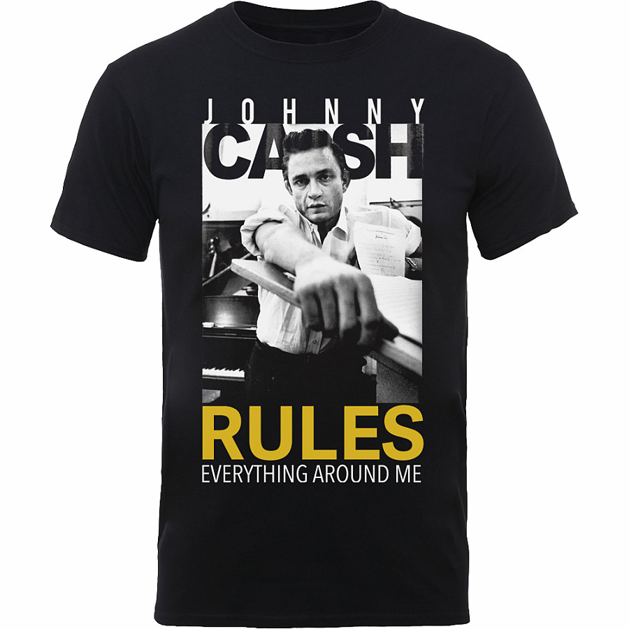 Johnny Cash tričko, Rules Everything, pánské, velikost S