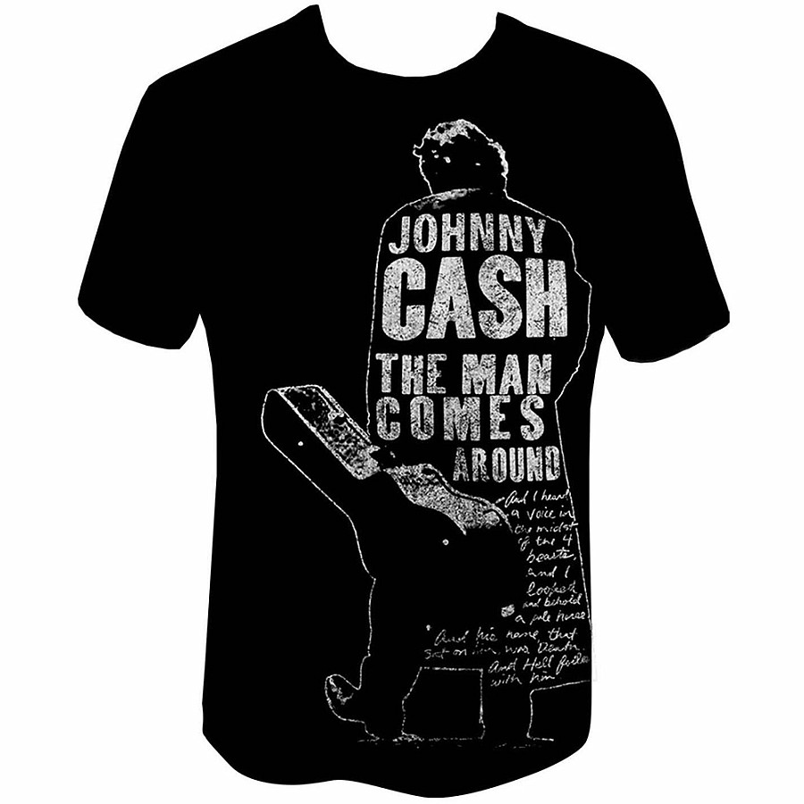 Johnny Cash tričko, Man Comes Around, pánské, velikost XL