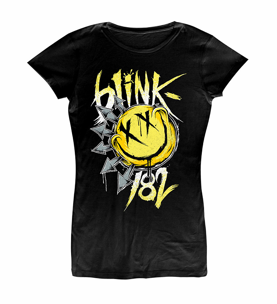 Blink 182 tričko, Big Smile Girly Black, dámské, velikost XL