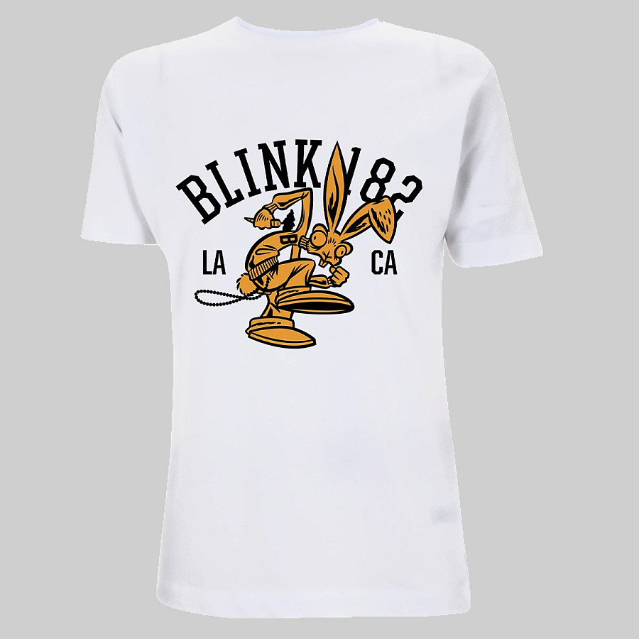 Blink 182 tričko, College Mascot White, pánské, velikost S