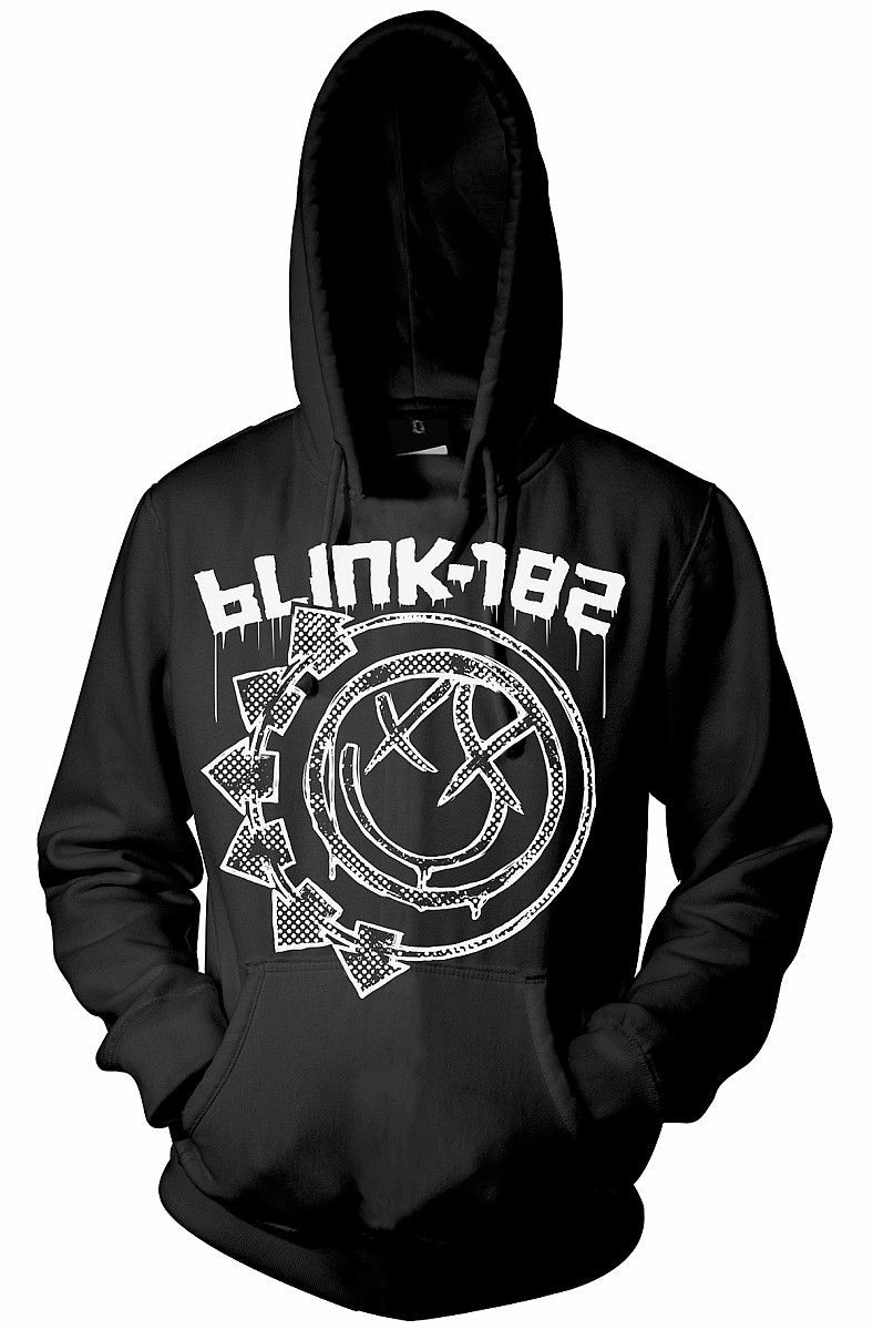 Blink 182 mikina, Stamp Black Pullover Black, pánská, velikost S