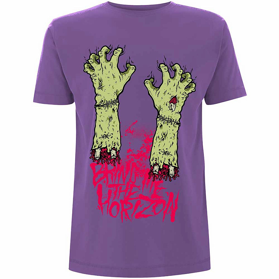 Bring Me The Horizon tričko, Zombie Hands Purple, pánské, velikost L