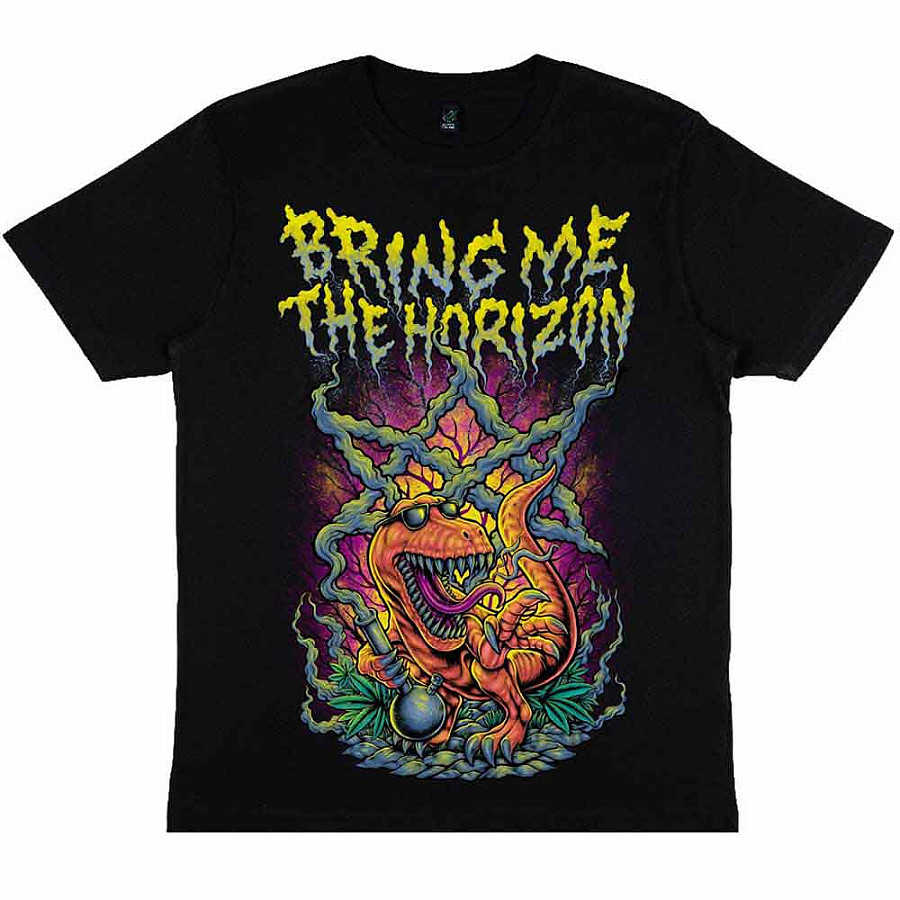 Bring Me The Horizon tričko, Smoking Dinosaur Black, pánské, velikost M