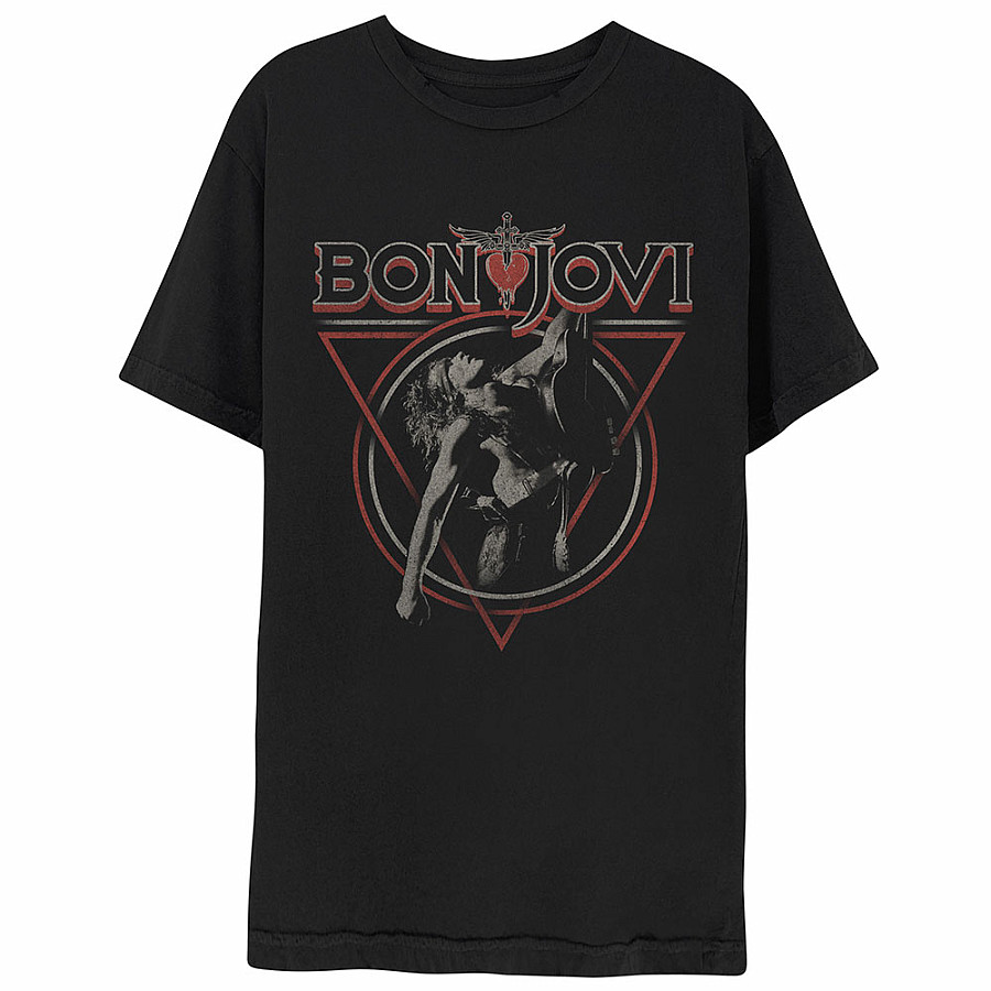 Bon Jovi tričko, Triangle Overlap Black, pánské, velikost XXL